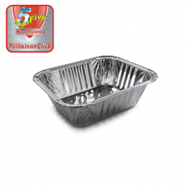 Aluminum trays # 2 portion 50pcs with cover