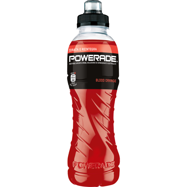 12BOTT*POWERADE ENERGY ARANCIA ROSSA  500ML