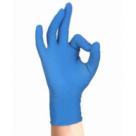 10*GUANTI IN NITRILE SENZA POLVERE - BLU [1000PZ]