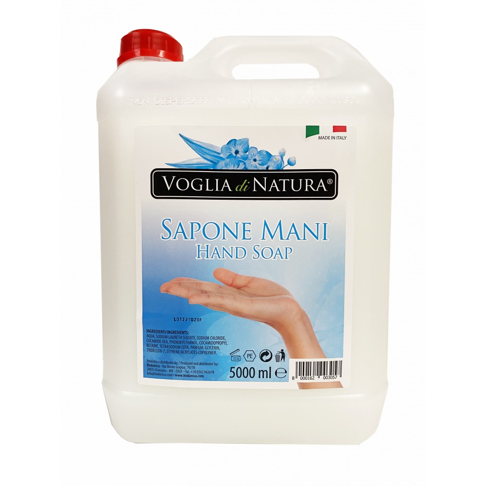 SAPONE MANI PROFUMO ROSA 5L